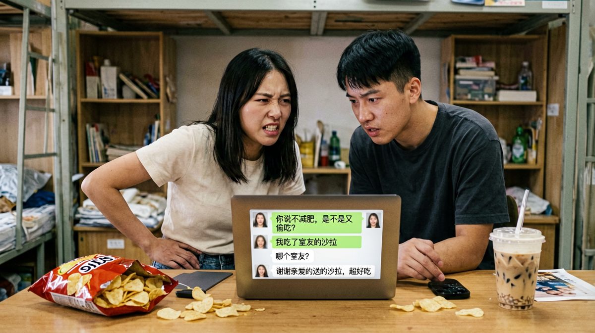 减肥背叛现场，室友竟成神助攻