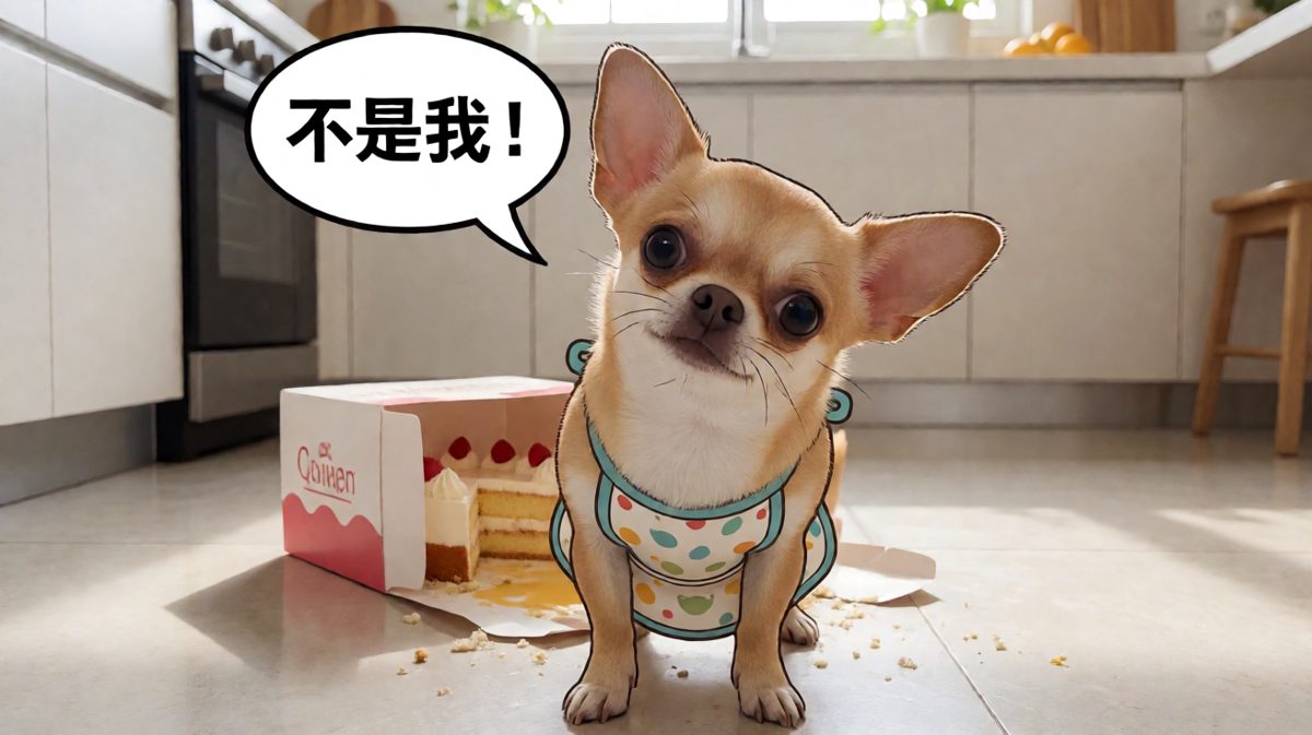 狗狗：谁吃啦？不是我！