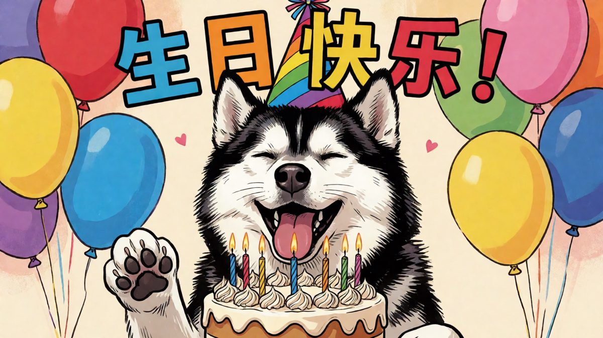 狗狗：这是我的生日蛋糕！