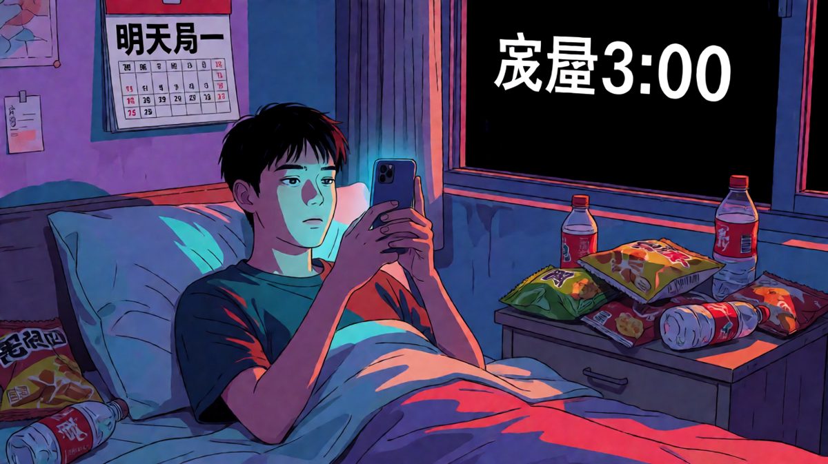 说好十点睡，结果三点还在刷'再看一个就睡'
