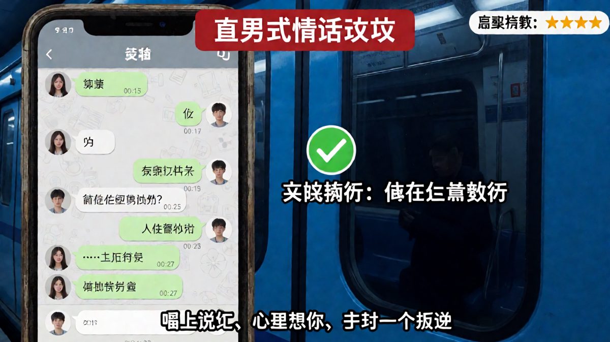 男生敷衍式回复里藏着求生欲，'我在打游戏'其实是'我在想你但是不说'