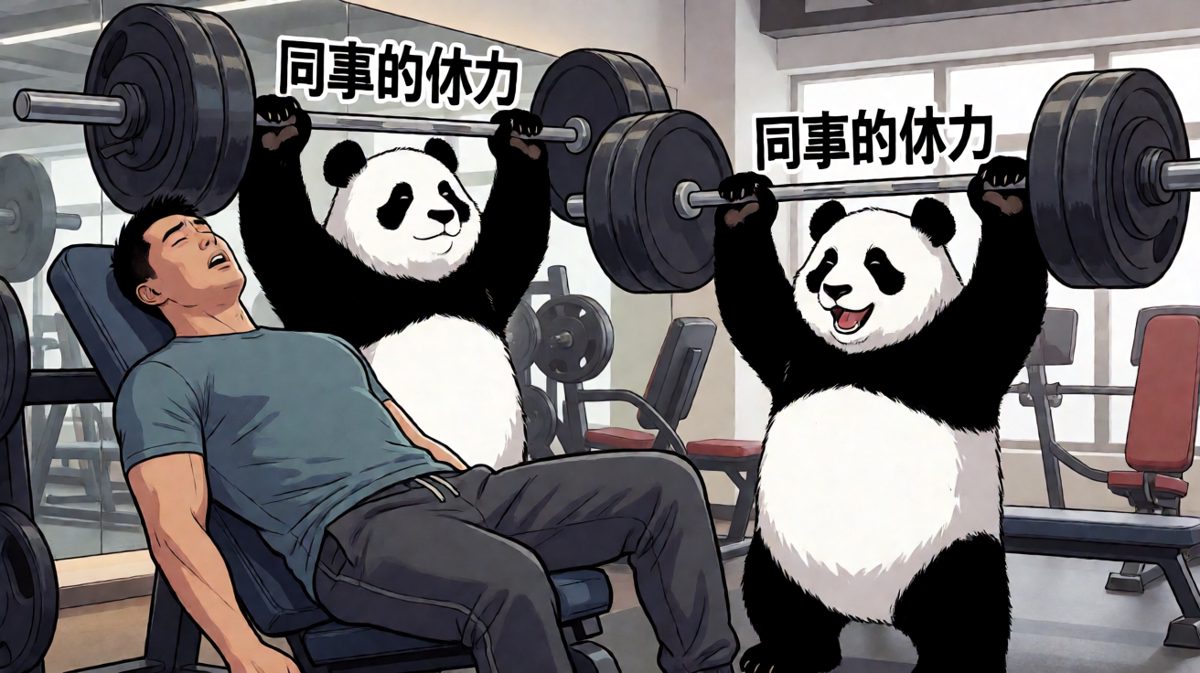 我：健身房办卡三个月了；同事：健身房就在家楼下