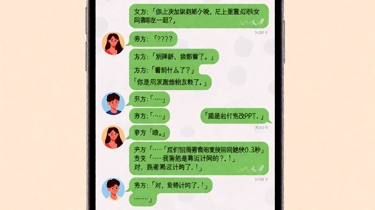 女生用计时器抓包，男生反而被抓包细节