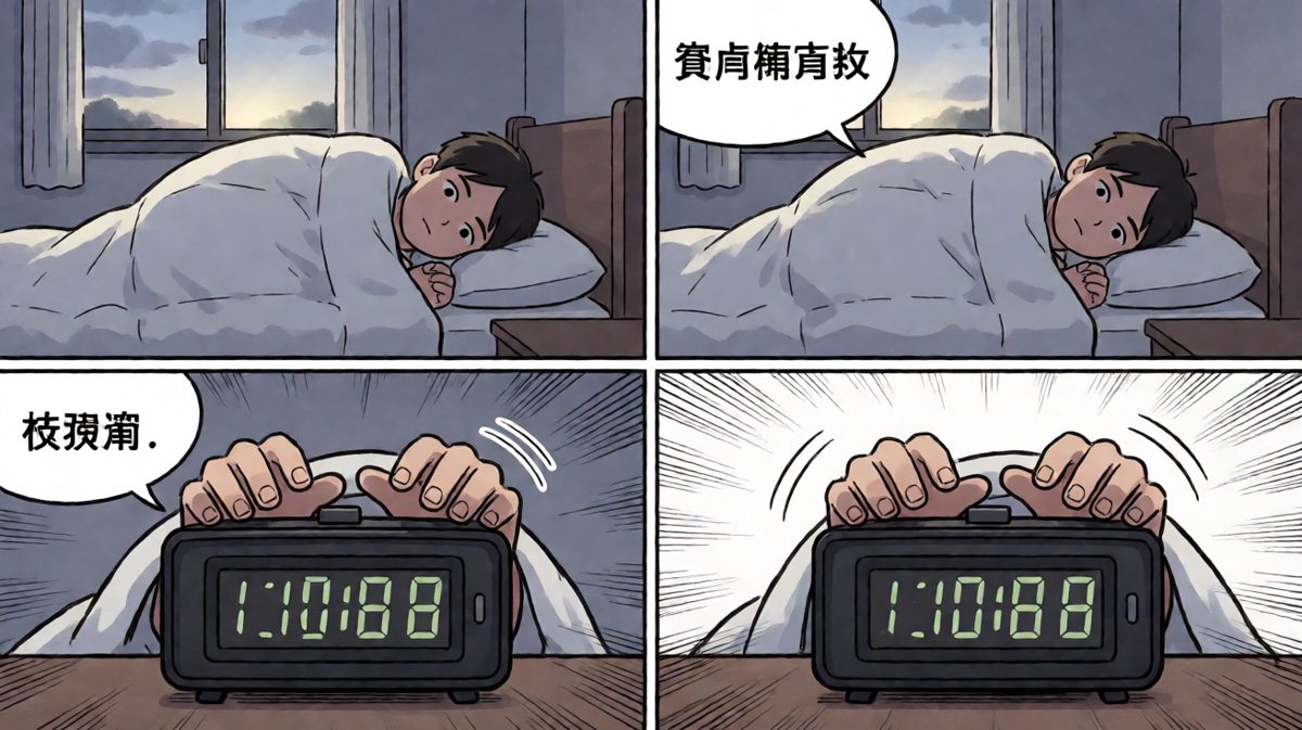 闹钟响了？再来五分钟……