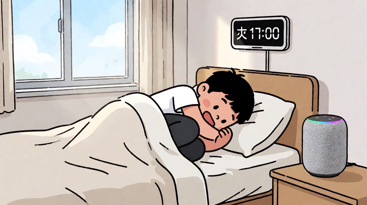 闹钟准时在下午5点响起