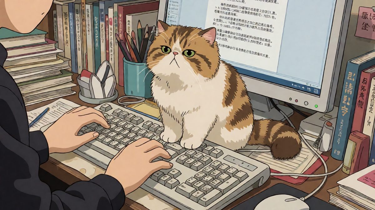 猫：你的工作我来替你完成，虽然全是乱码