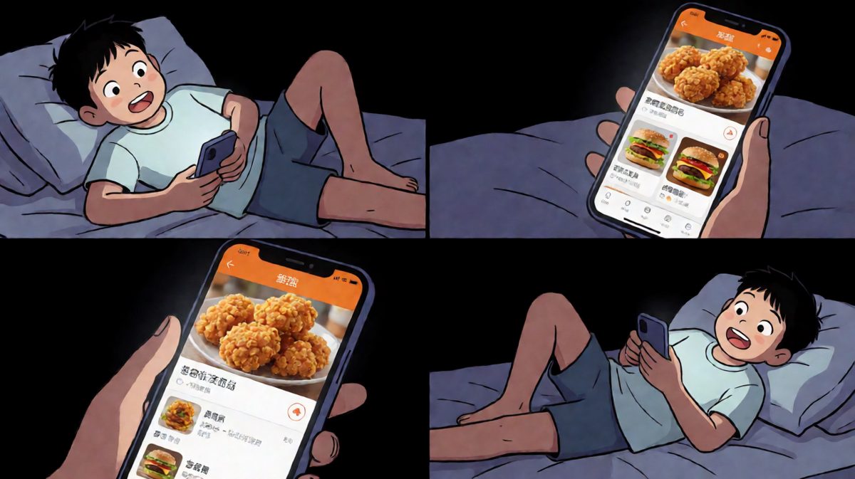 深夜饿得睡不着，打开外卖APP
