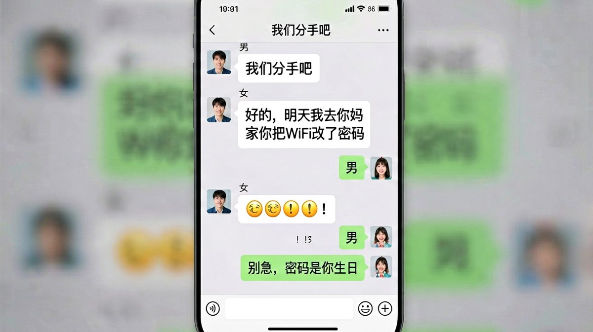女生提分手男生反手改密码
