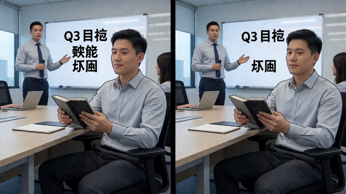 开会时：我在，我记着，我同意