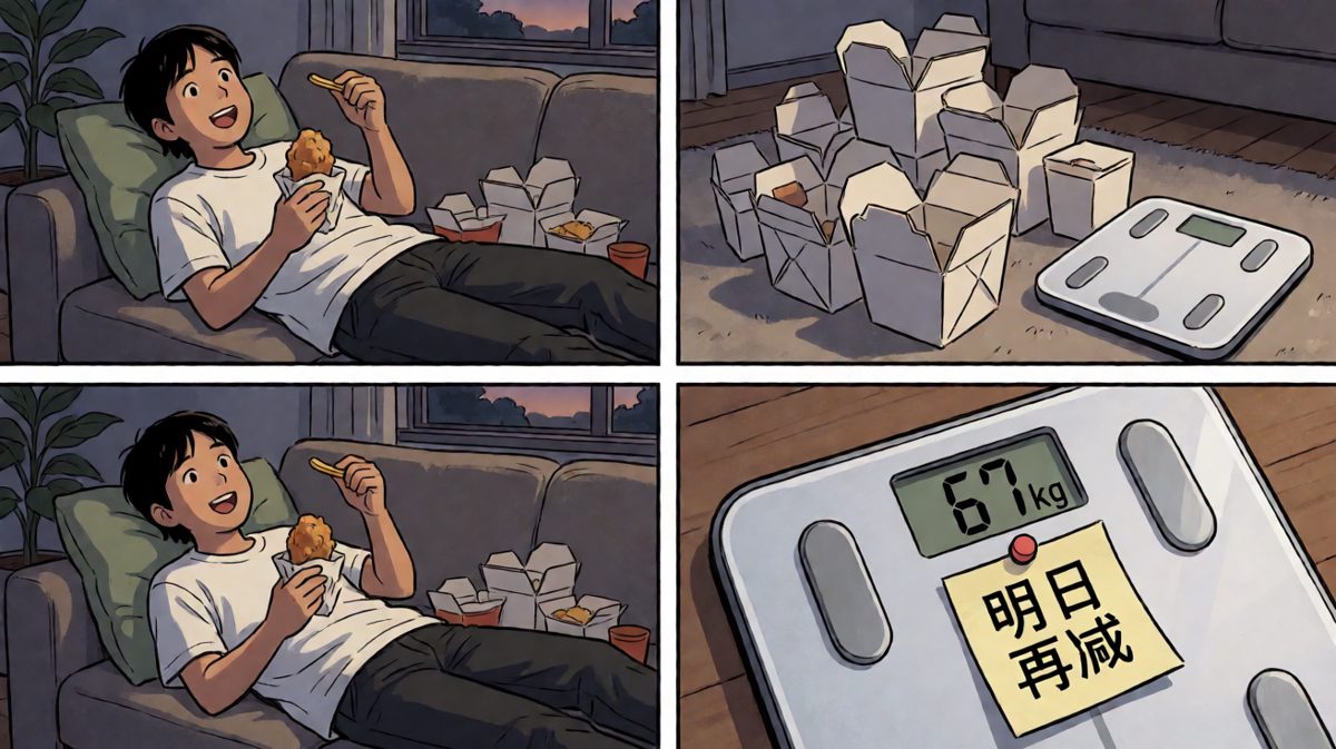 减肥嘛……明天再说吧。