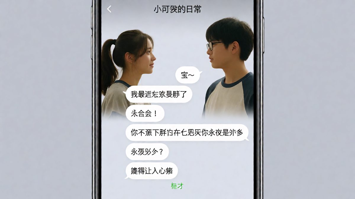 男友极限求生欲回复，'永远那么瘦得让人心疼'瞬间化解体重危机。