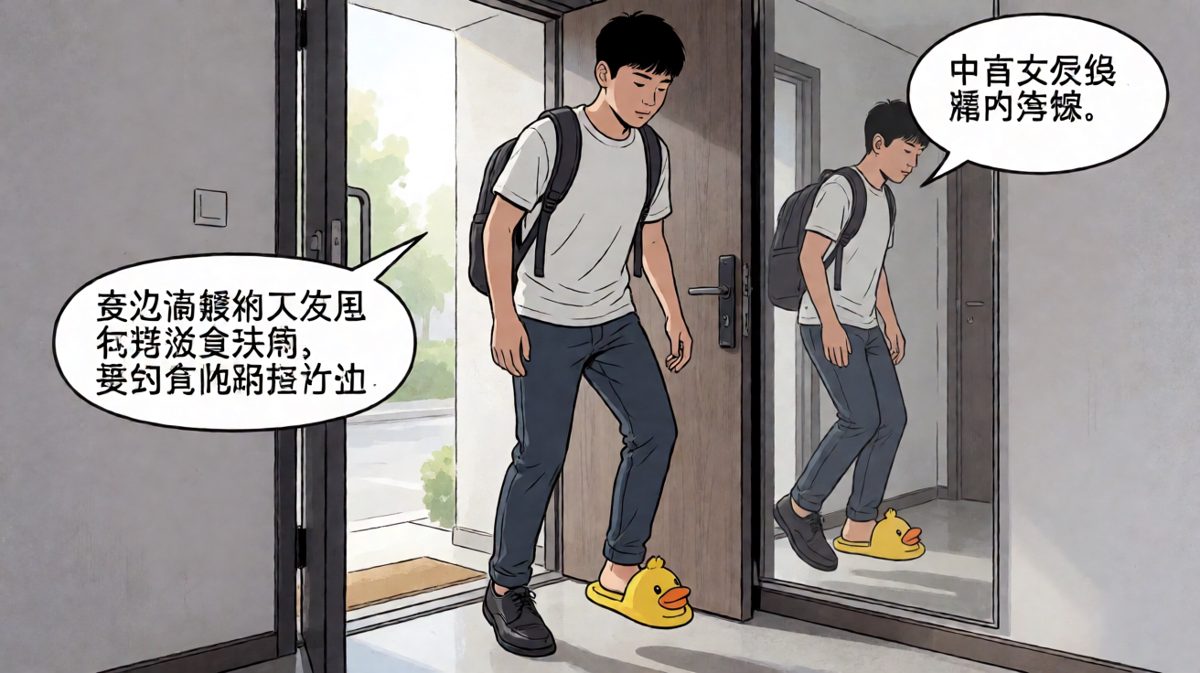 出门前检查过……嗯，两只都在。