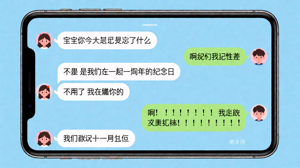 假借纪念日套话失败现场