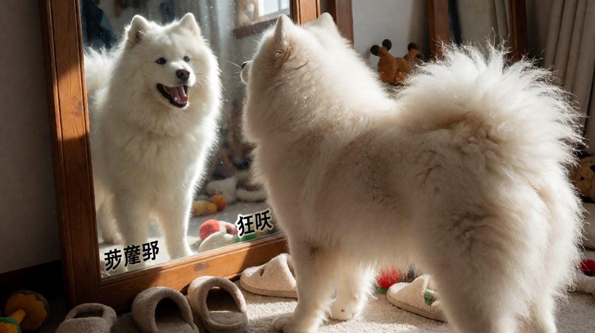 狗：哪里来的家伙？哦，原来是我自己。