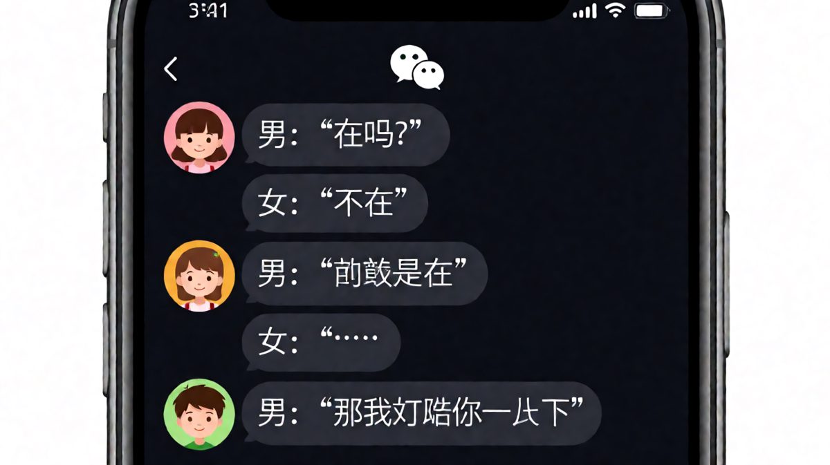 「在吗」的经典连环套路，女生已读无语