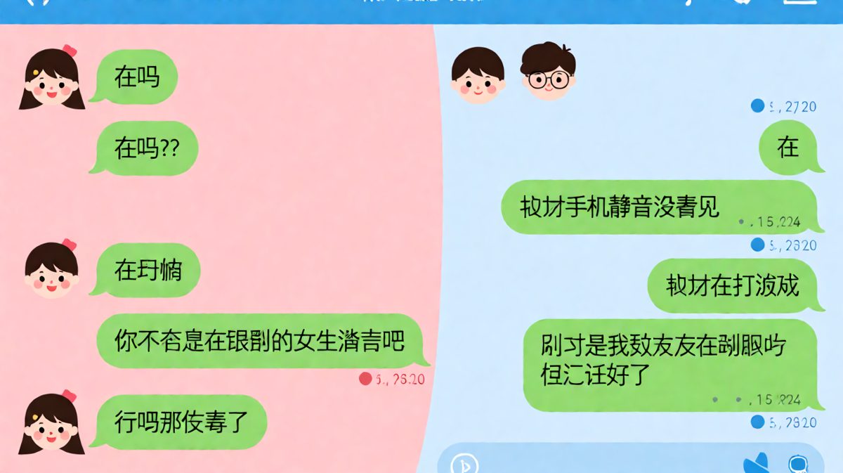 【在吗的绝望】她连发七条试探，他回了一个在