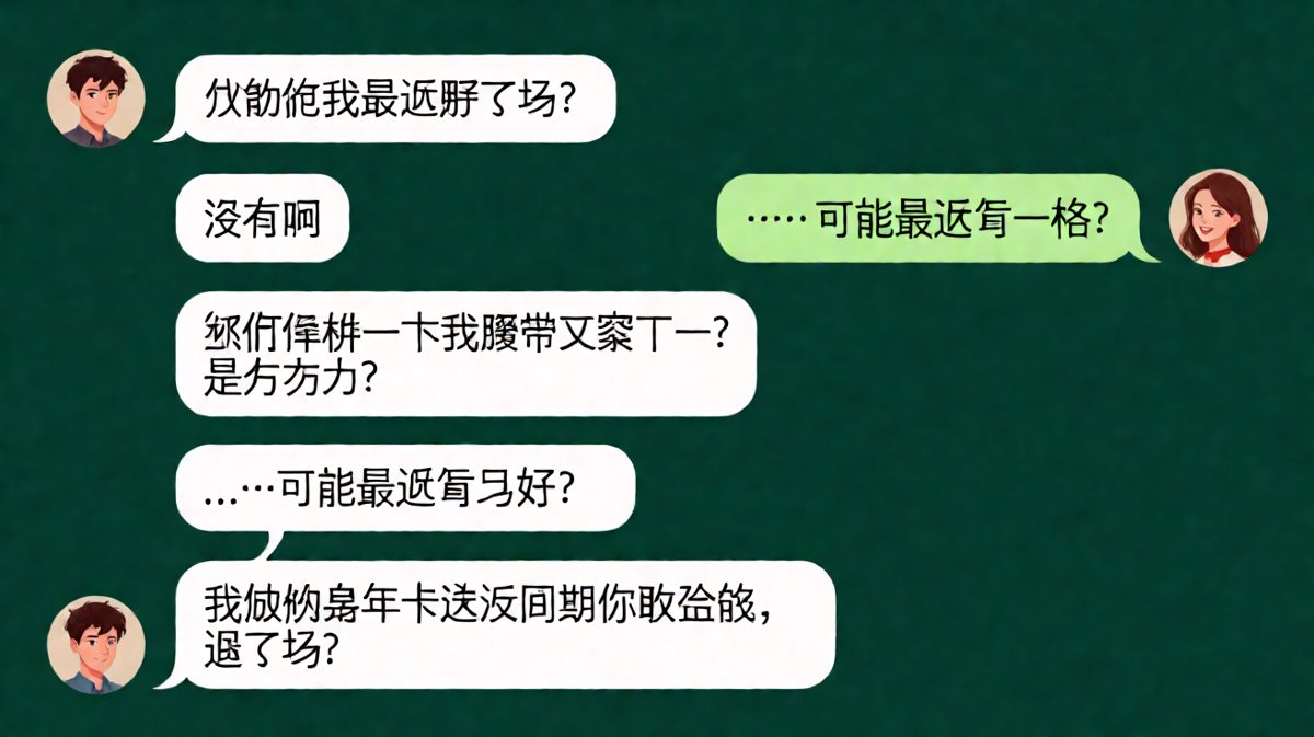 女生问胖不胖，男生险些通关成功却忘了年卡这回事。