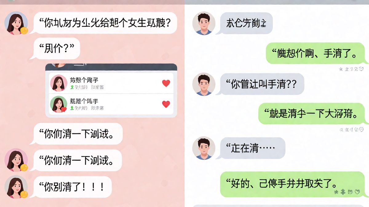 男生把手滑点赞解释成体育动作，女生无语至极