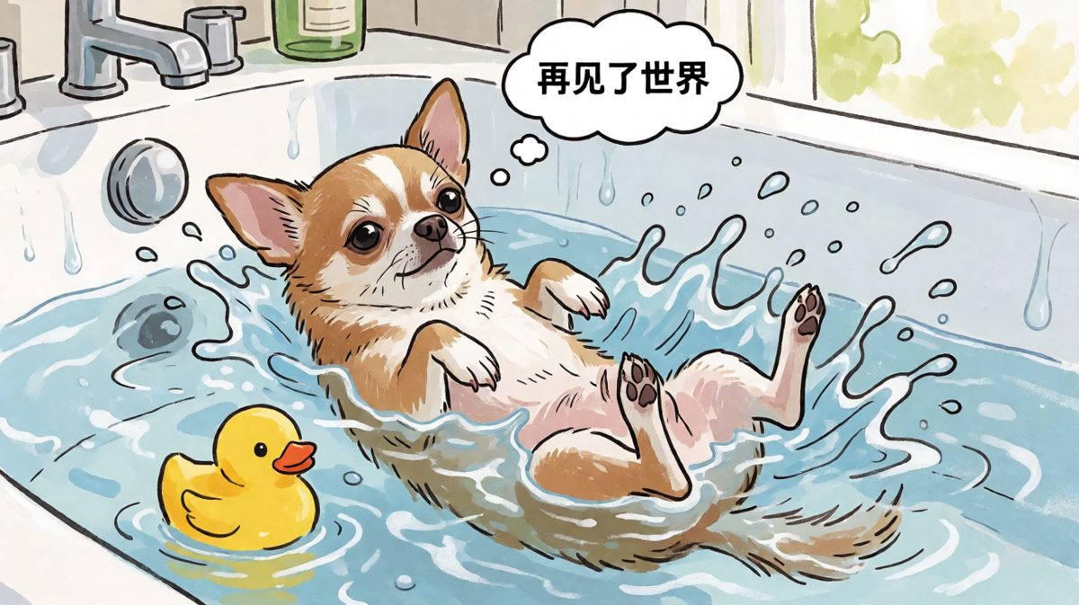 柯基：这浴盆是通往另一个世界的门吗？