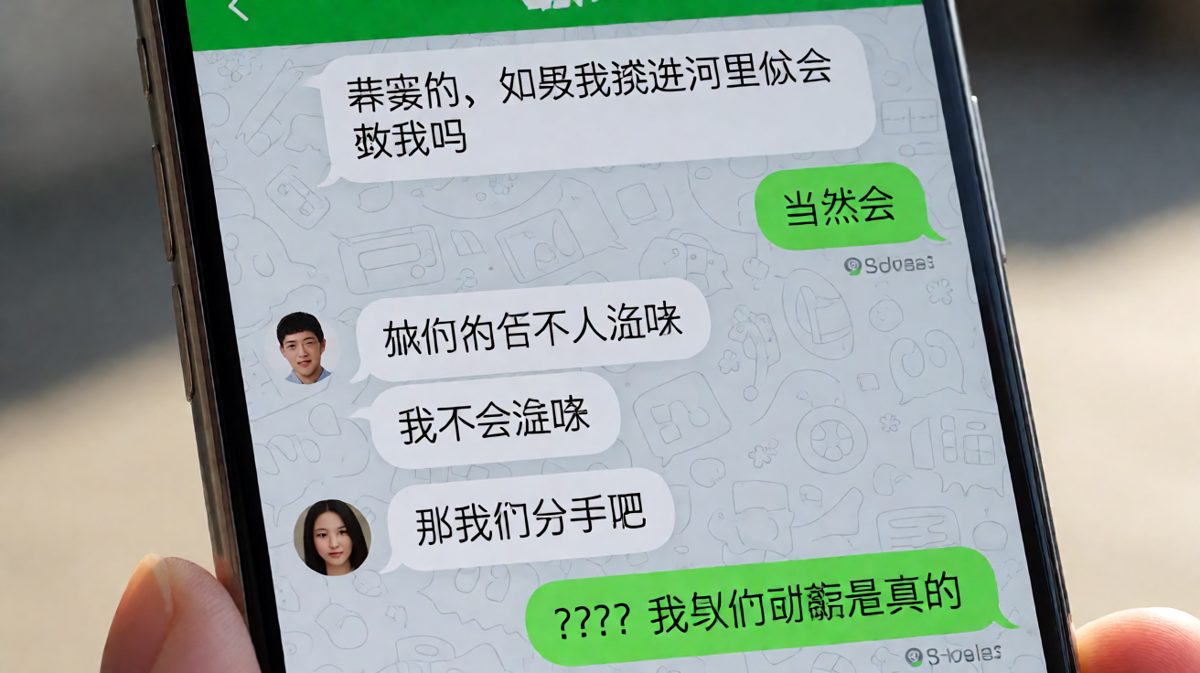 以为表白了爱情，结果暴露了不会游泳。