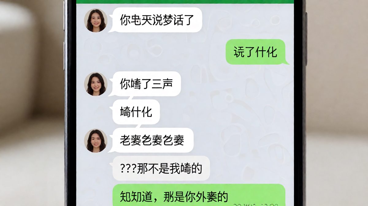 深情梦话原来是饿了，情侣间的反转永远猝不及防。