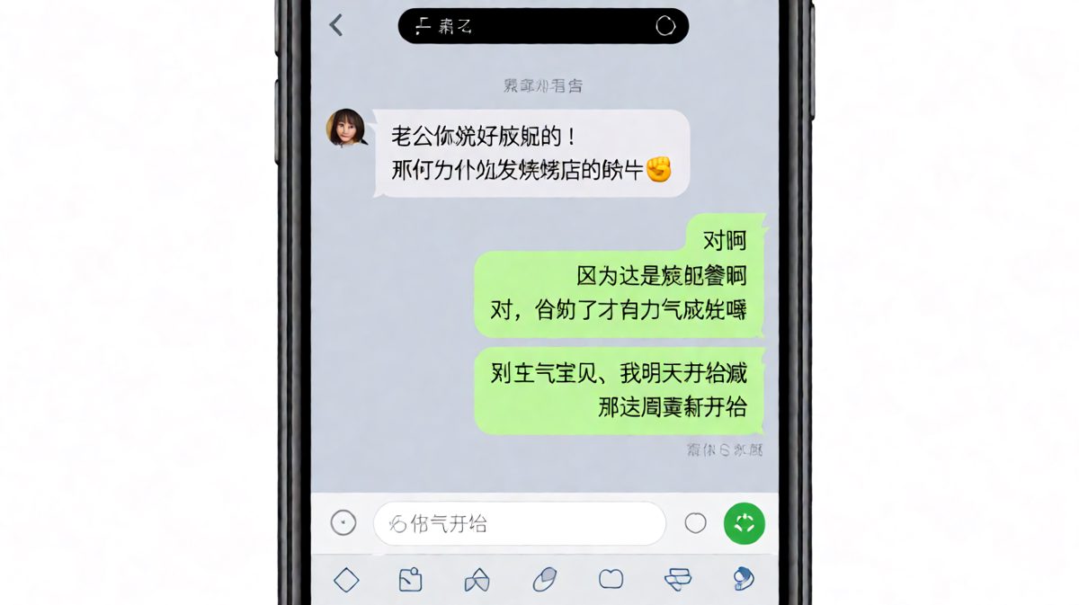 男生的减肥承诺永远在明天开始