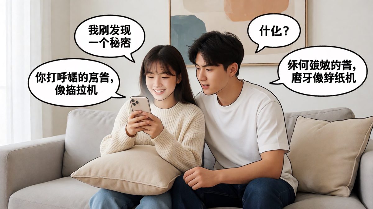 互相揭短的情侣日常