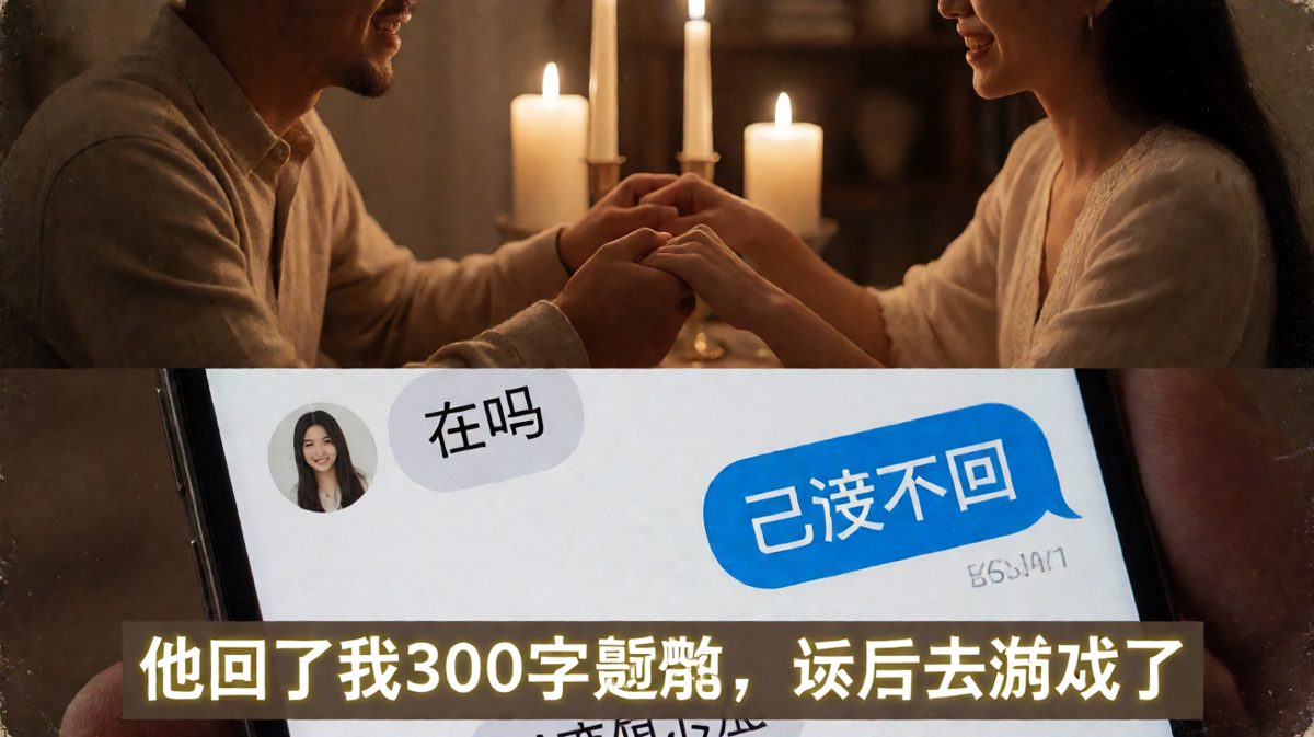 浪漫晚餐时的已读不回