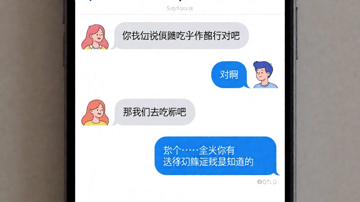 女生用「随便」反套路，男生临场反应救了自己一命。