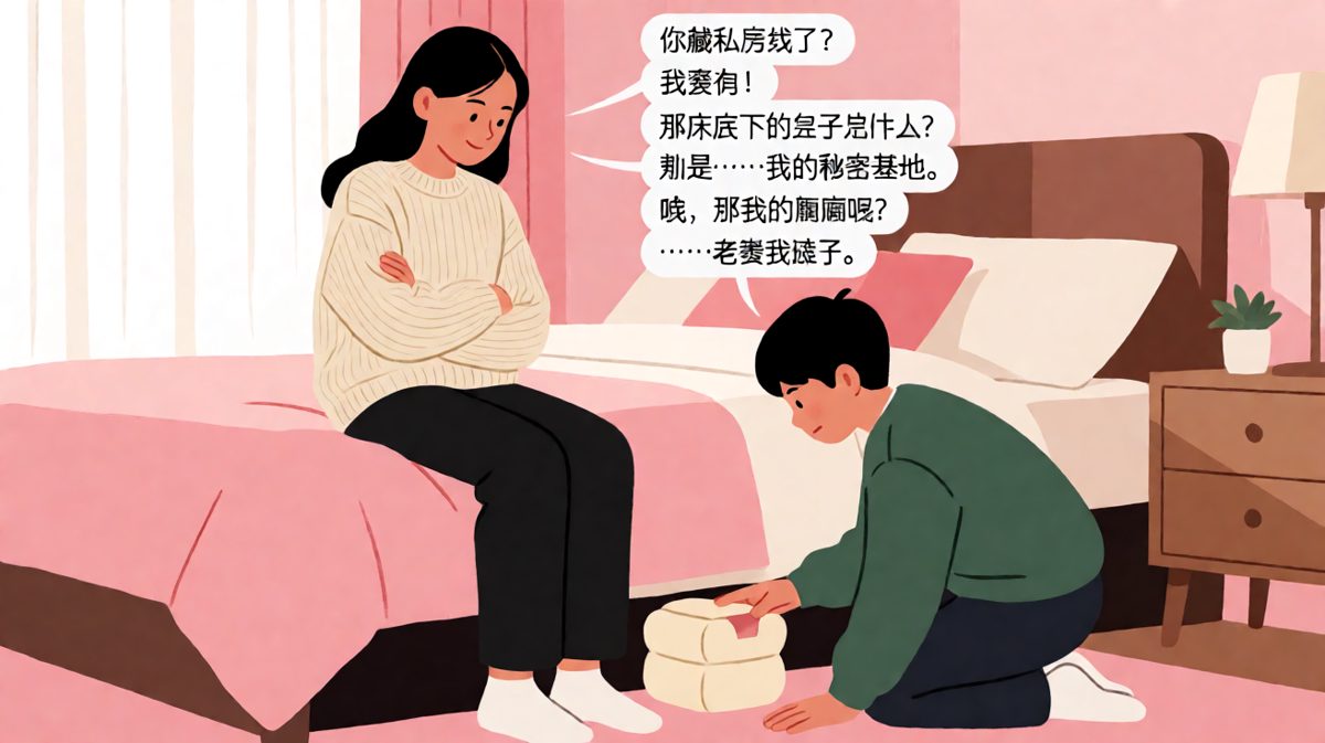 私房钱藏得再好，也敌不过女朋友的侦查力。