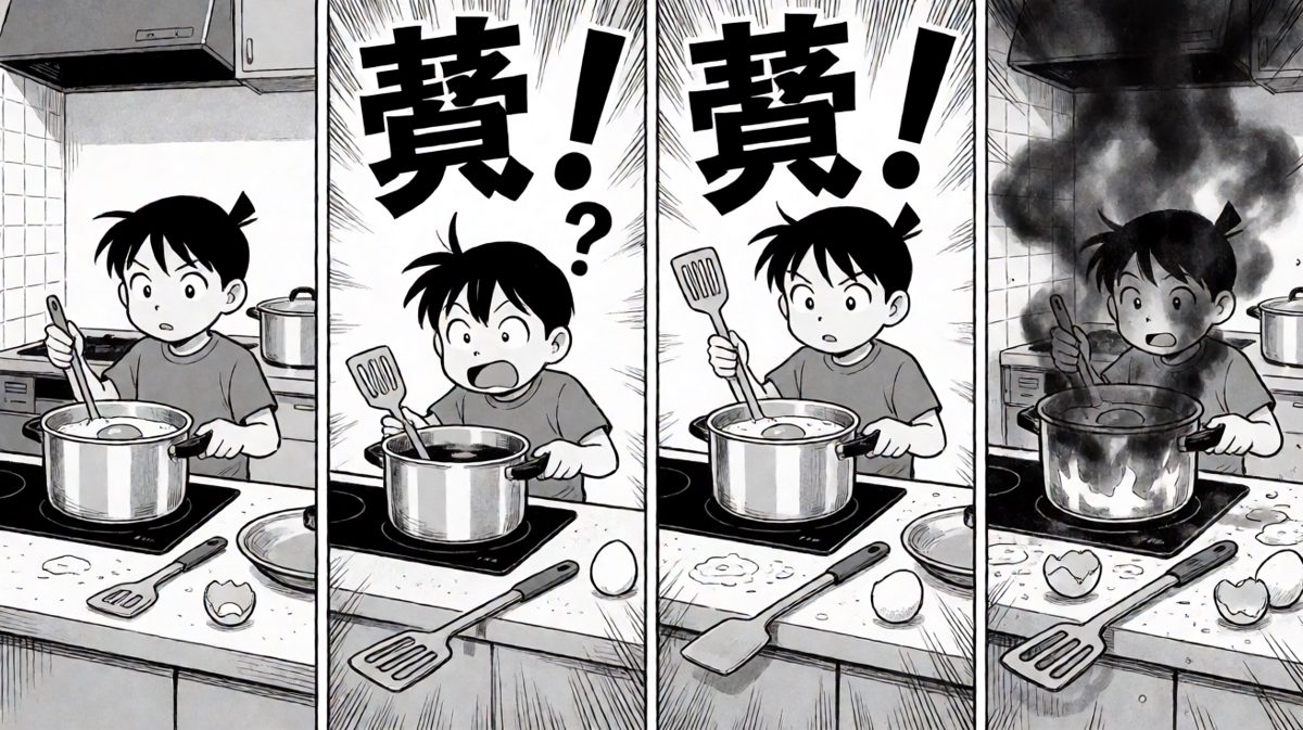 格二：下锅瞬间，灾难降临