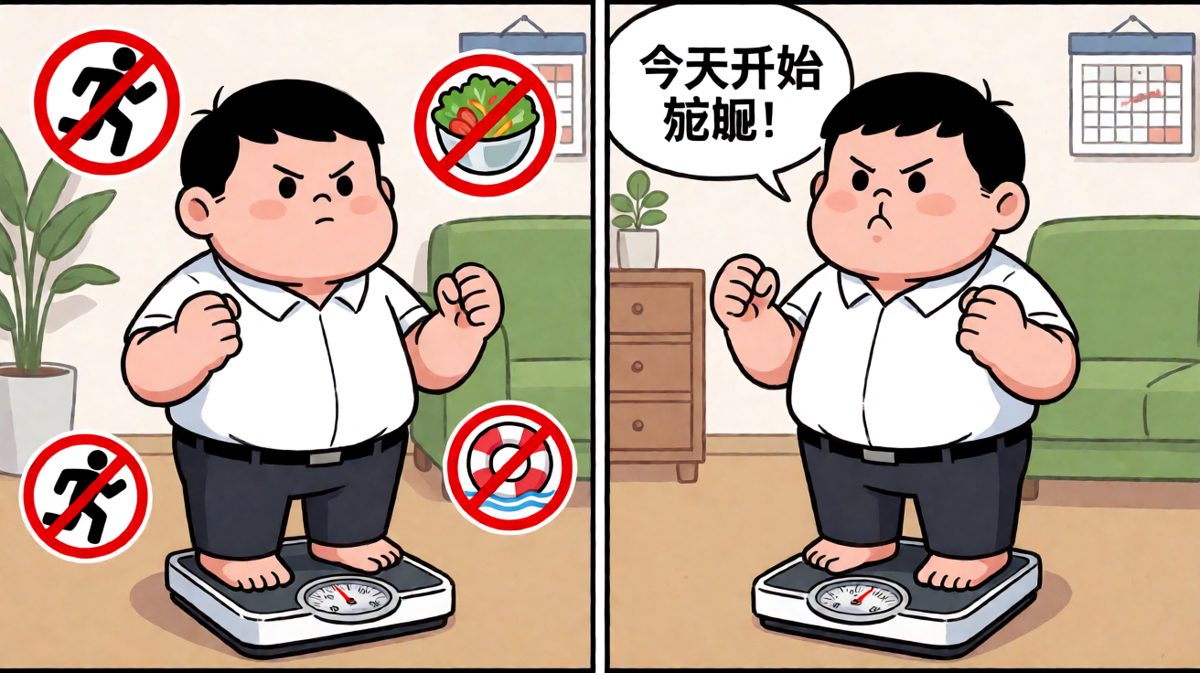 立志减肥，豪情万丈