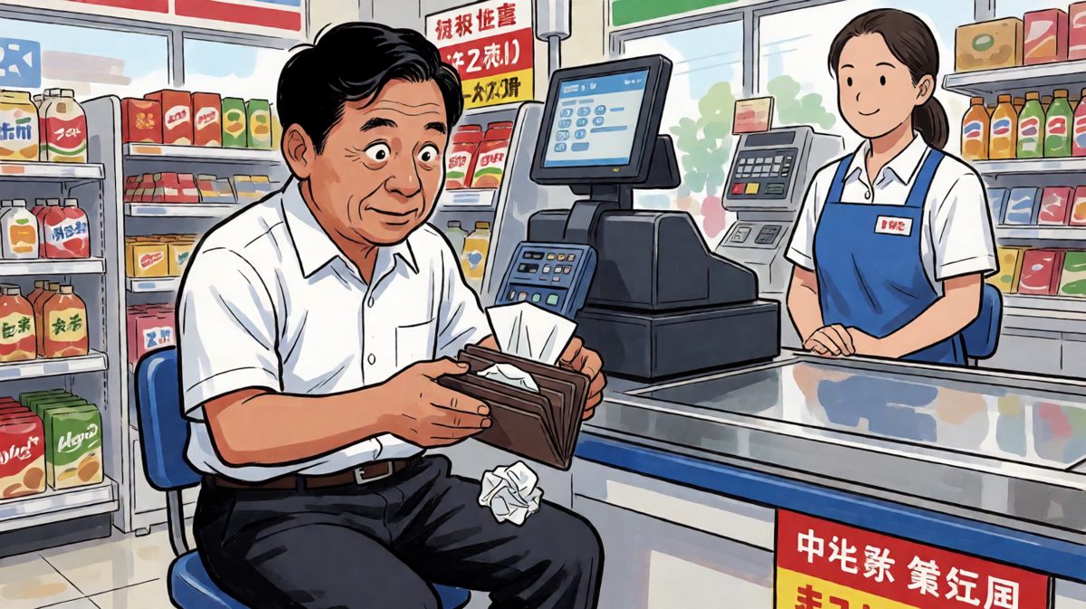 结账时发现钱包比脸还干净