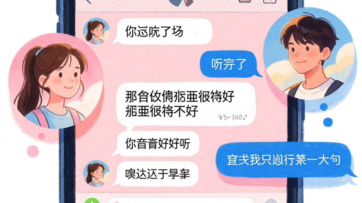 语音题终极陷阱：男生用一句情话蒙混过关，没想到女生根本没发现漏洞。