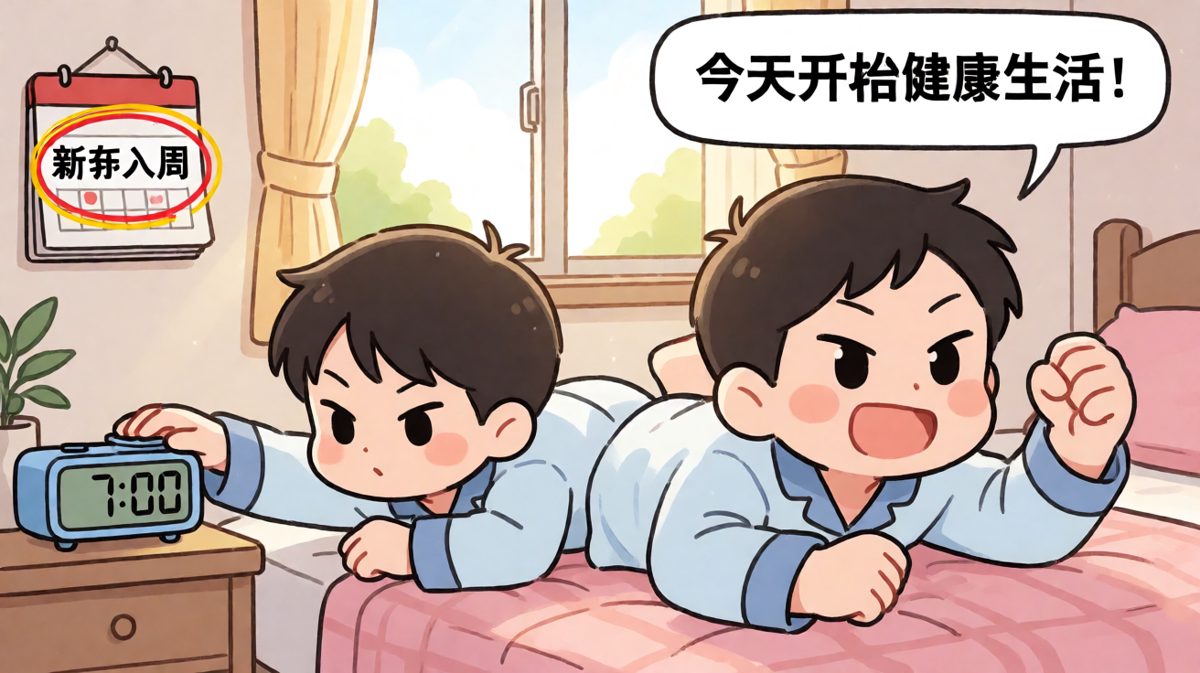 早起立志，信心满满宣布开启健康生活