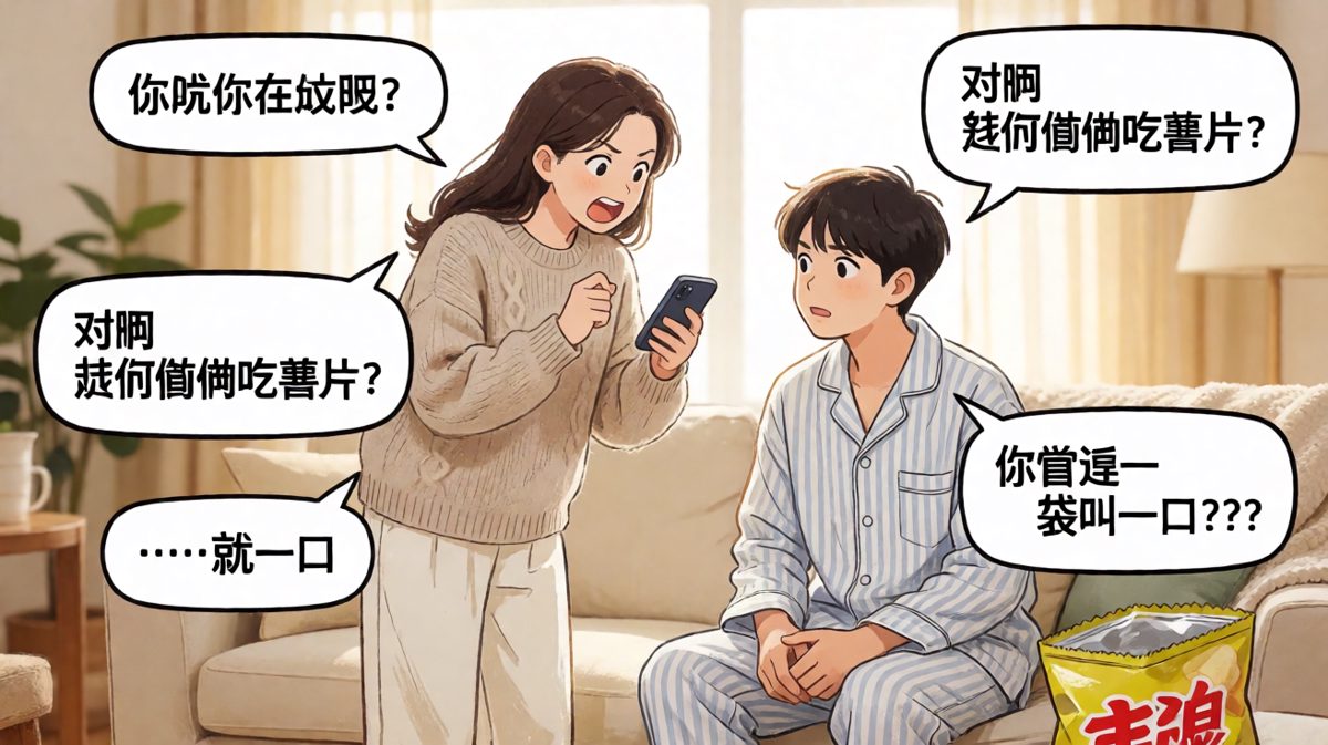 减肥的谎言藏不住，一袋薯片揭穿一切