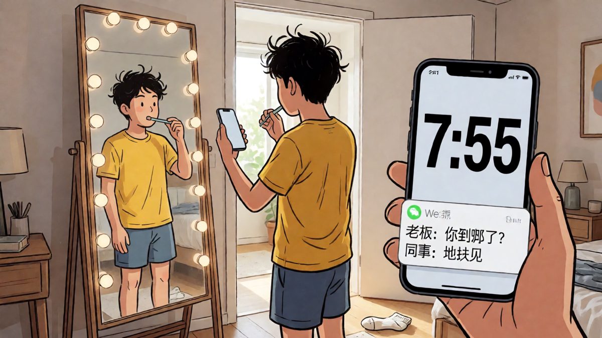 完了完了迟到了完了完了！