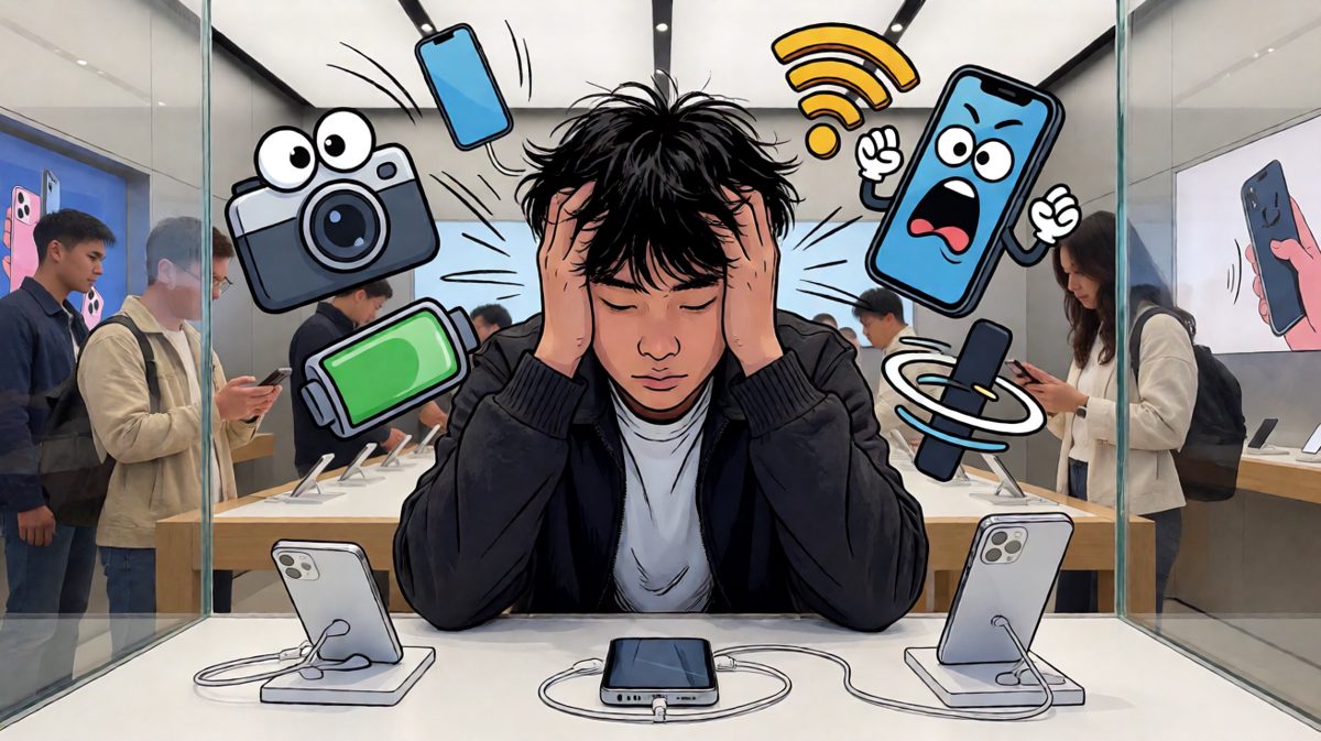 各种功能选项像天书一样轰炸主角的大脑