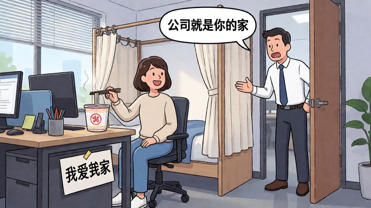 老板说公司就是家，员工连夜搬家来上班