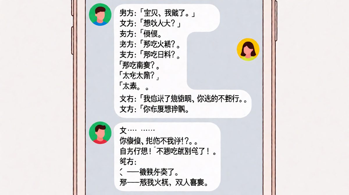 「随便」是情侣间最难解的终极考题。