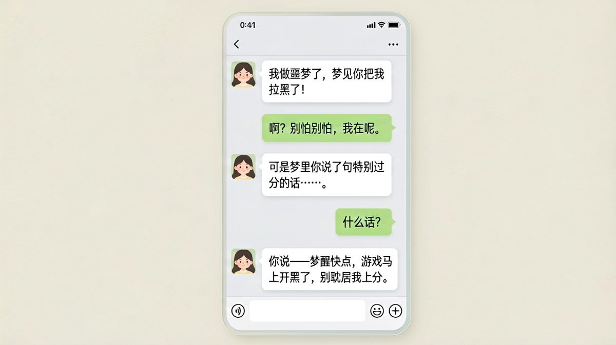 噩梦是假的，游戏比女友重要是真的