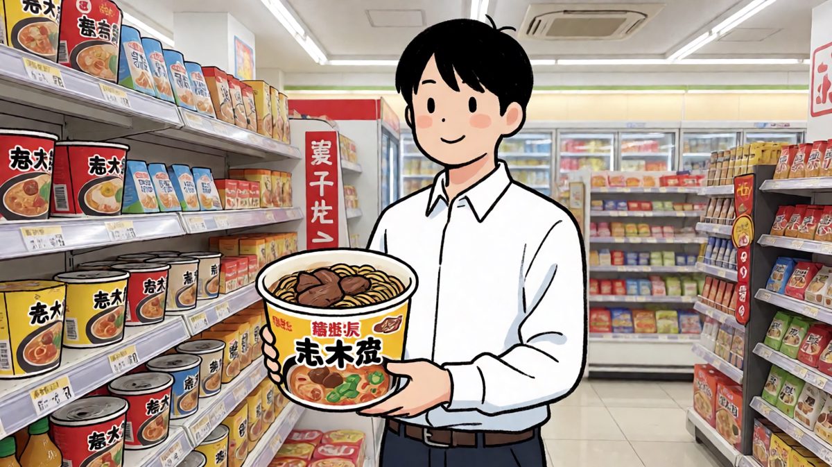 打工人的幸福时刻：下班来碗泡面。