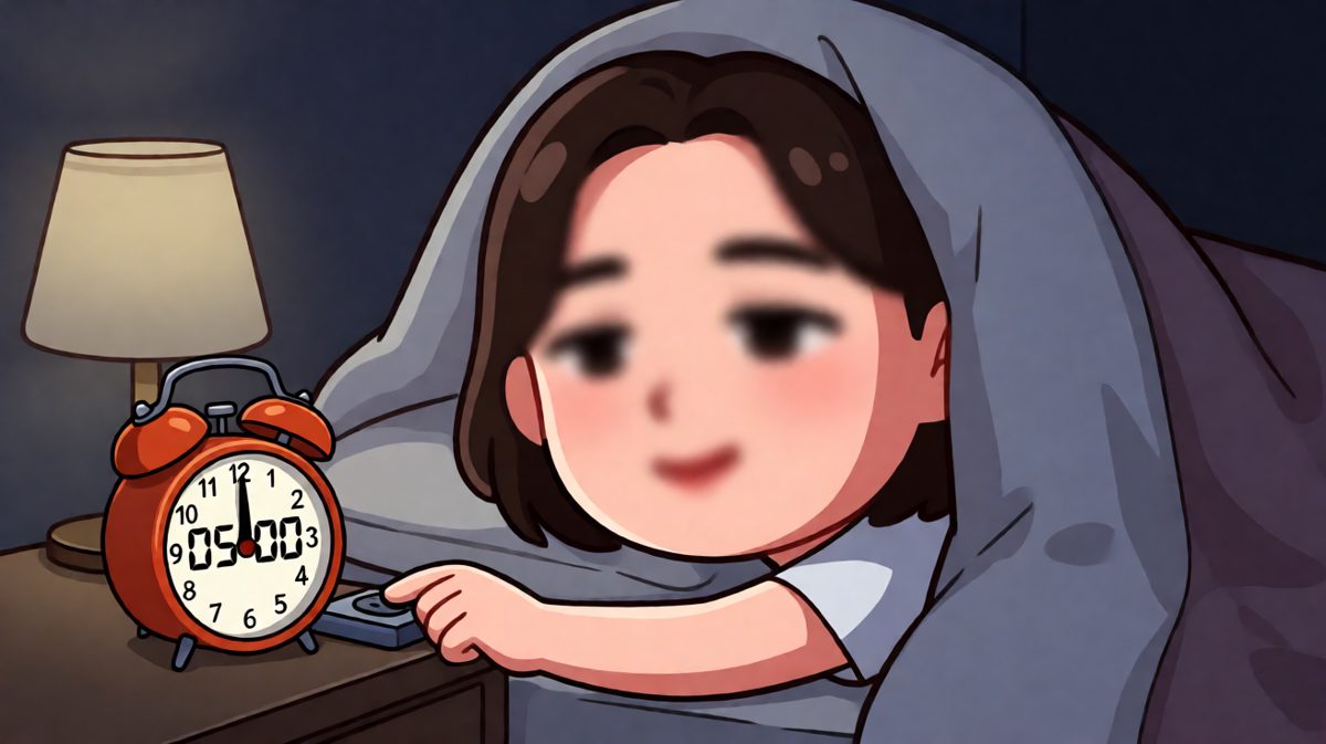 闹钟：起来！我：再五分钟……