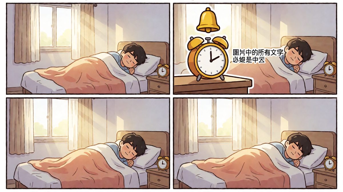 闹钟正常响起，打工人还在呼呼大睡