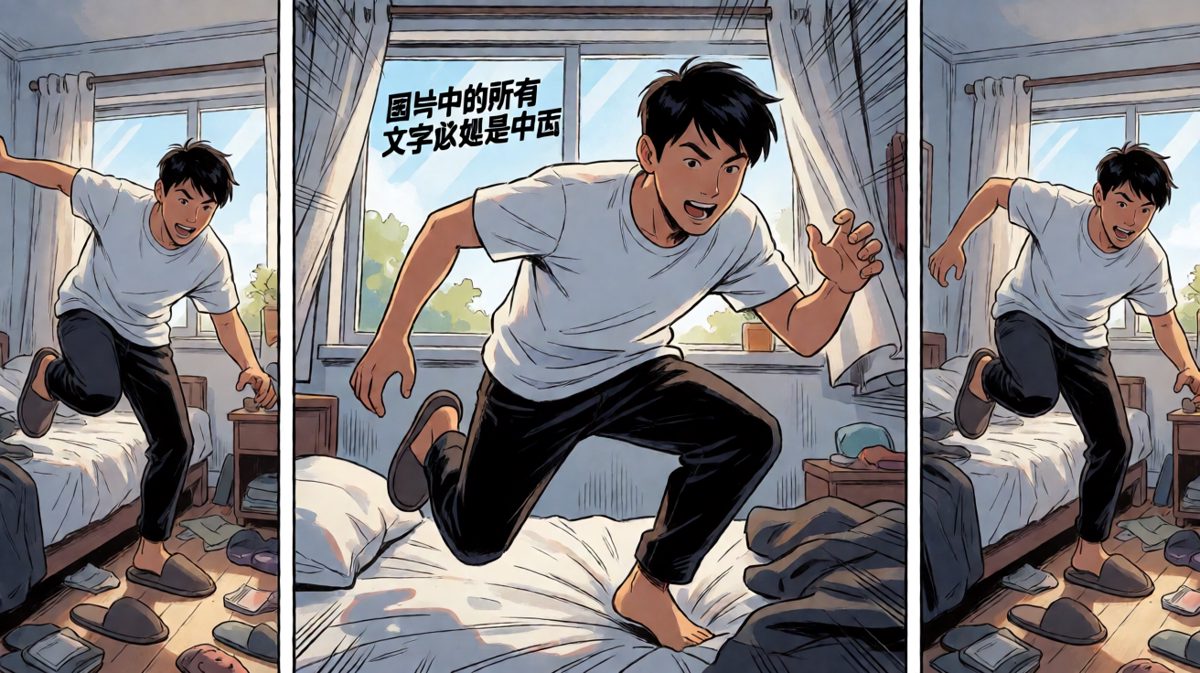 慌乱中开始疯狂准备出门