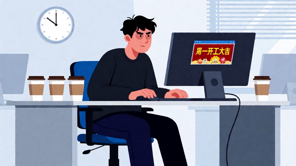 周一早上8:59，灵魂还躺在家里床上