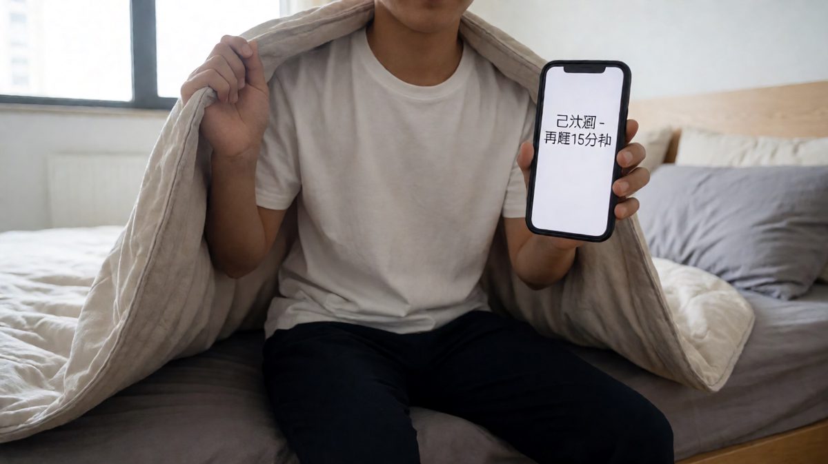第二格：关掉闹钟，自信满满准备回笼觉