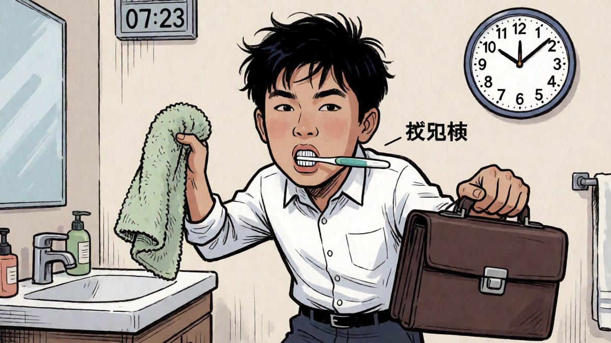 洗漱？不存在的，拼的就是速度