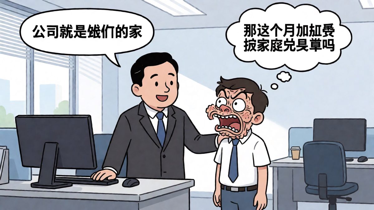老板说公司是家，员工秒问加班费按家人算吗