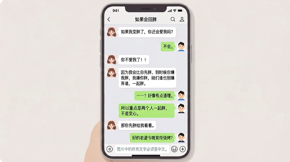被爱情拷问时，最高级的回答是把问题变成两个人一起的问题